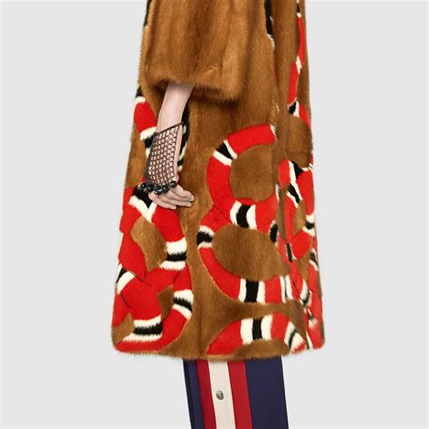 girls gucci coats|Gucci fur coats female.